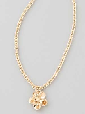 Marc by Marc Jacobs Flower Chain Tiny Pendant Necklace