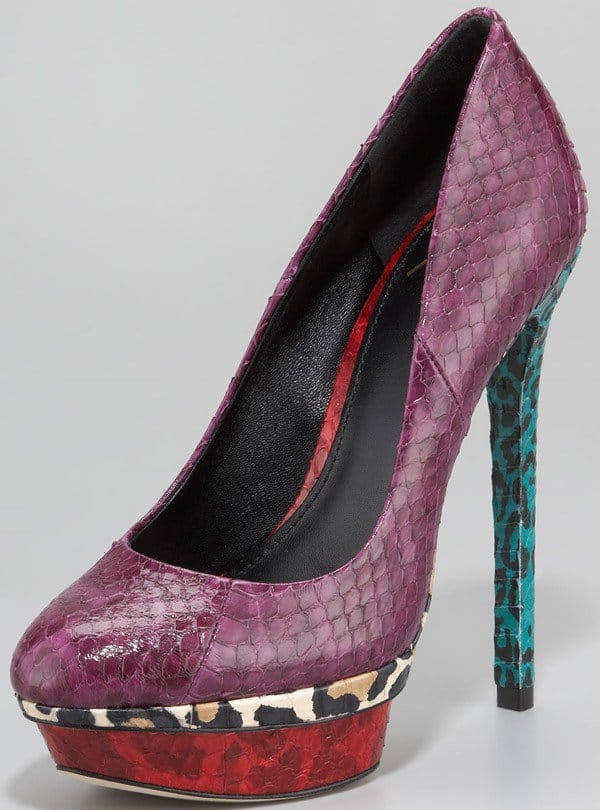 B Brian Atwood 'Fontanne' Platform Pumps in Purple Multi