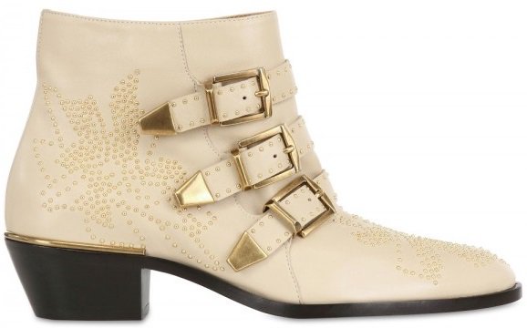 Chloe 'Susanna' Nappa Studded Low Boot