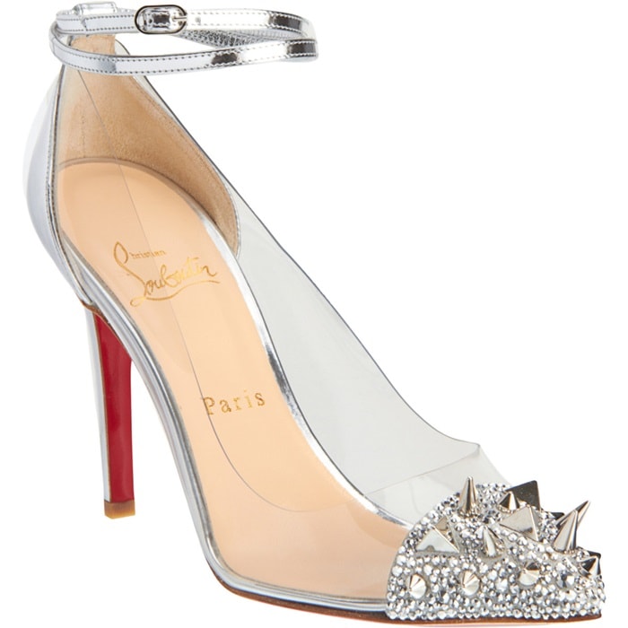 Silver Christian Louboutin Just Picks Pumps