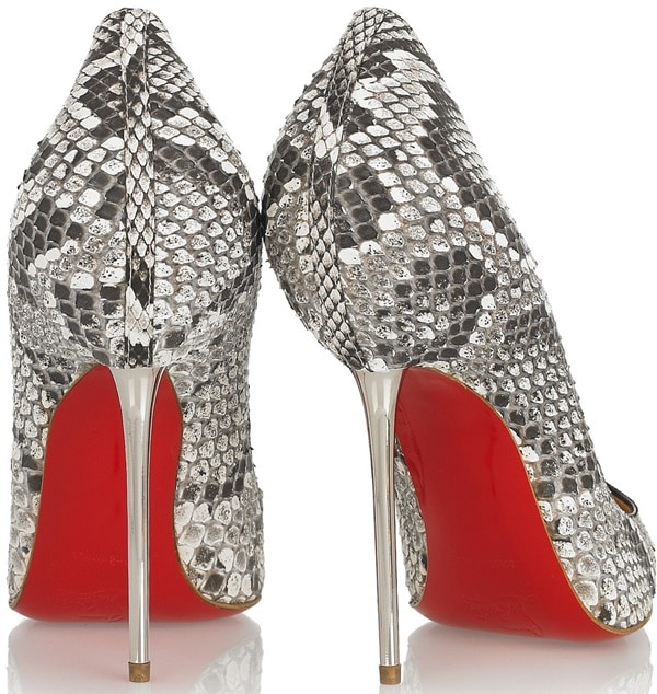 Christian Louboutin 'Lipsinka' Python Point Toe Pumps