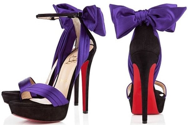 Christian Louboutin 'Vampanodo' satin bow sandals