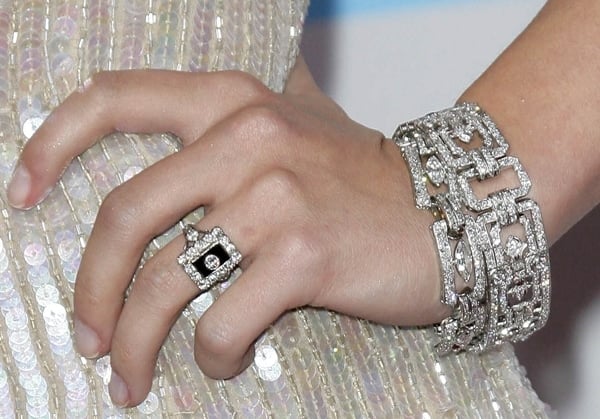 Hayden Panettiere adorned herself with Jacqueline Nerguizian jewelry