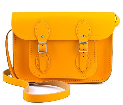 Sophia Bush Rocks Cambridge Satchel: From Drab to Fab With Pop of Yellow