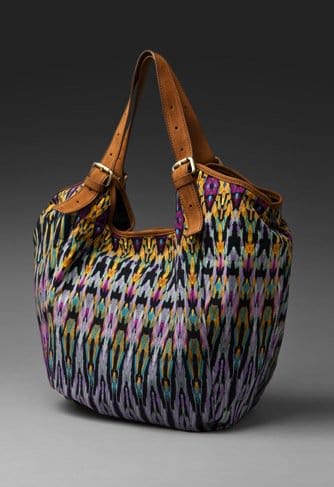 Twelfth St. by Cynthia Vincent Berkeley Printed Canvas Tote in Kaleidoscope Print