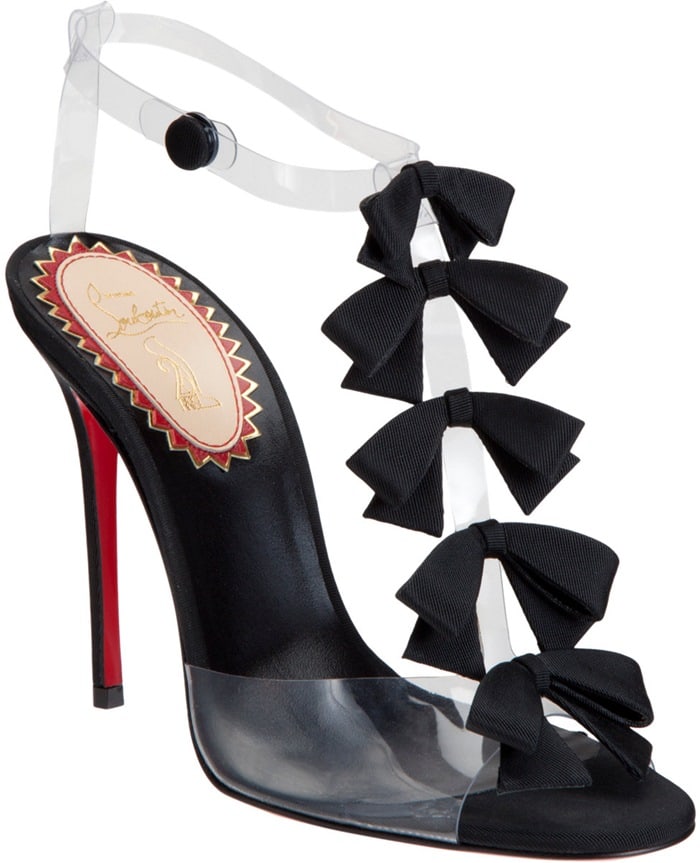 Christian Louboutin Black Bow Bow Sandals