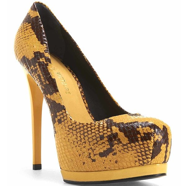 Yellow Snake Pour La Victoire 'Zimmer' Platform Pump