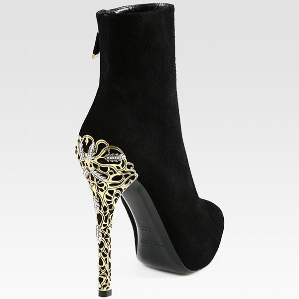 Ralph Lauren Collection 'Bettina' Embellished Heel Bootie