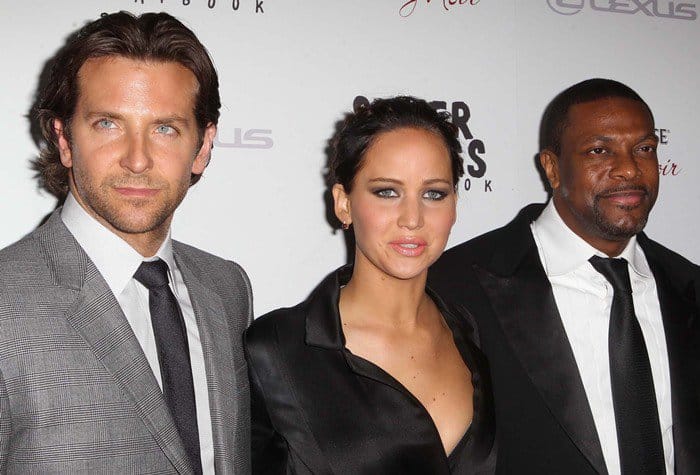 Bradley Cooper, Jennifer Lawrence and Chris Tucker at the Weinstein Company presents a special screening of 'Silver Linings Playbook'