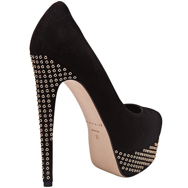 Brian Atwood 'Hamper' Eyelet Studded Platform Pump