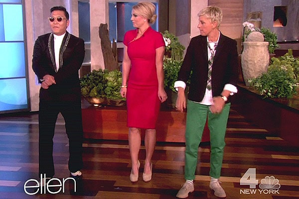 Britney Spears learns how to dance to Psy's "Gangnam Style" on NBC's "The Ellen DeGeneres Show"