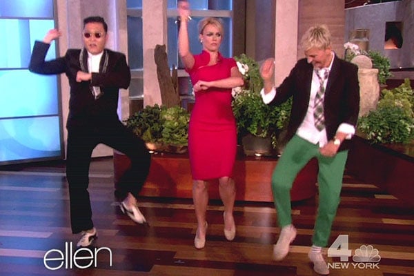 Britney Spears learns how to dance to Psy's "Gangnam Style" on NBC's "The Ellen DeGeneres Show"