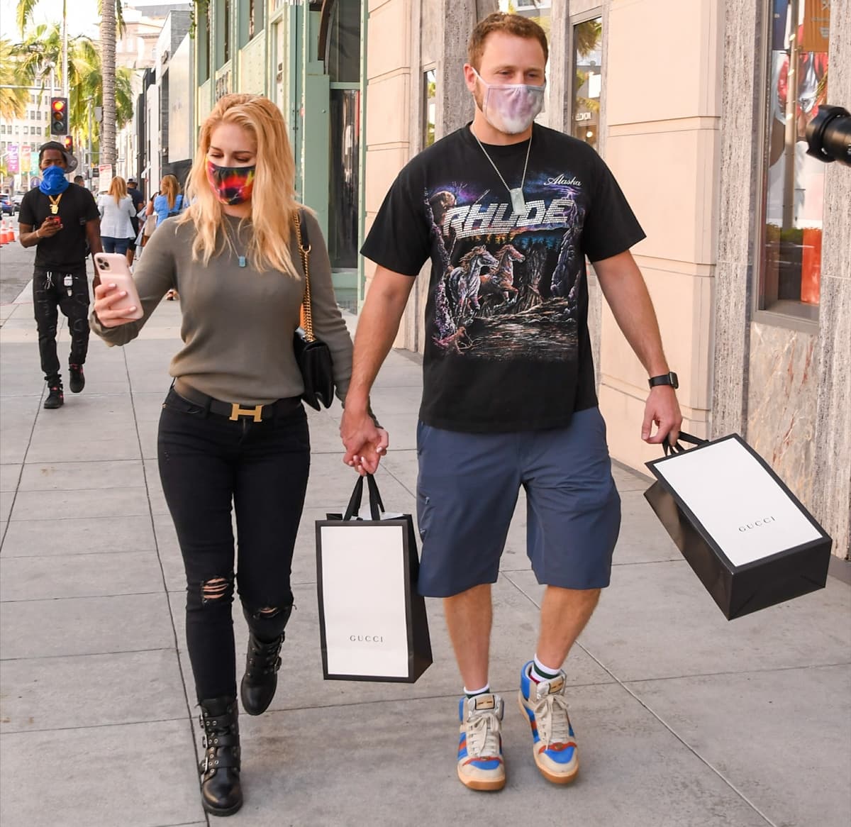 Heidi Montag and Spencer Pratt are seen out shopping