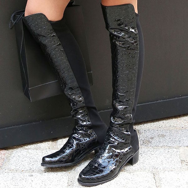 Jameela Jamil shows off her fabulous knee-high boots