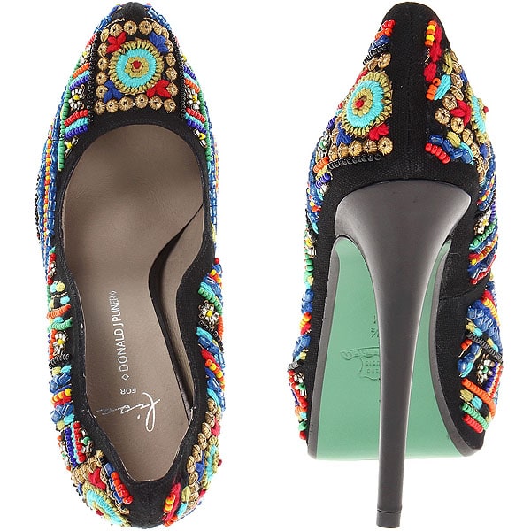 Boredom-Busting Beaded-All-Over Pumps by Lisa for Donald Pliner