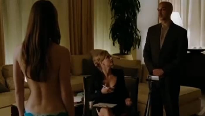 Melissa Benoist poses nude in the second episode of the first season of Homeland