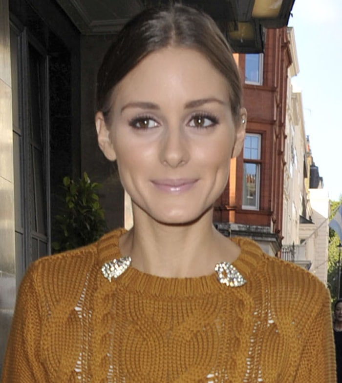 Olivia Palermo attends London Fashion Week Spring/Summer 2013 in London on September 19, 2012