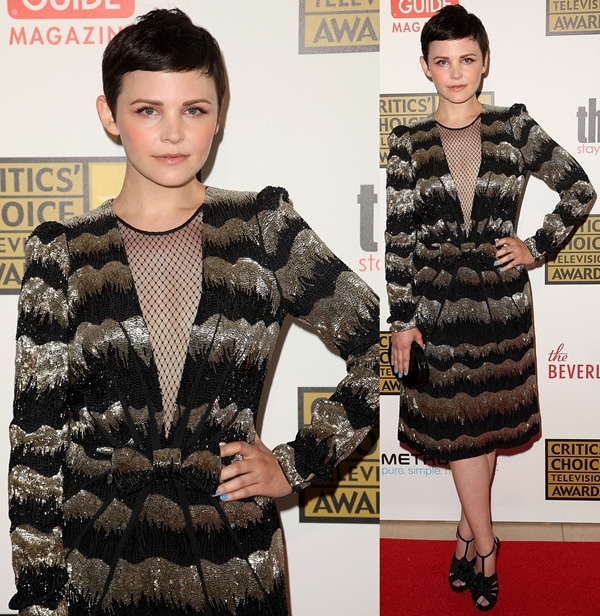 Ginnifer Goodwin at the Broadcast Television Journalists Association Second Annual Critics' Choice Awards at The Beverly Hilton Hotel in Beverly Hills on June 18, 2012