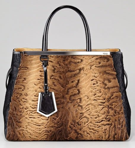 Fendi 2Jours Astrakhan Tote