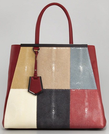 Fendi 2Jours Large Stingray Tote