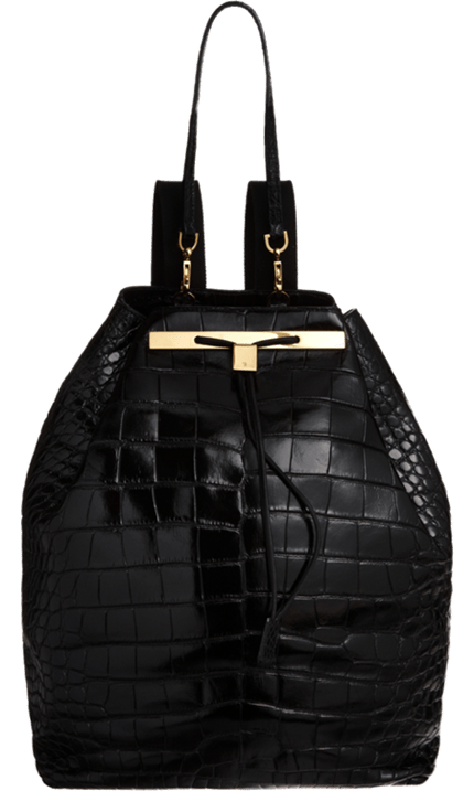 A staggering $34,000 Alligator Backpack from The Row, this piece is the epitome of luxury fashion, combining premium materials with exceptional design, for those who seek the ultimate in high-end accessories