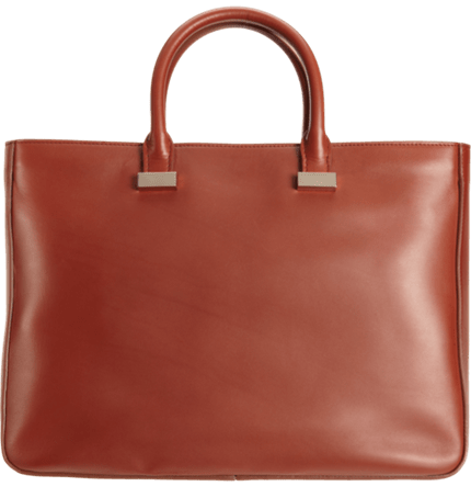 The opulent Day Luxe Tote, priced at $5,400 and available in rich olive and sienna tones, reflects the Olsen twins' luxury brand, The Row, known for its exclusivity and high-end fashion appeal