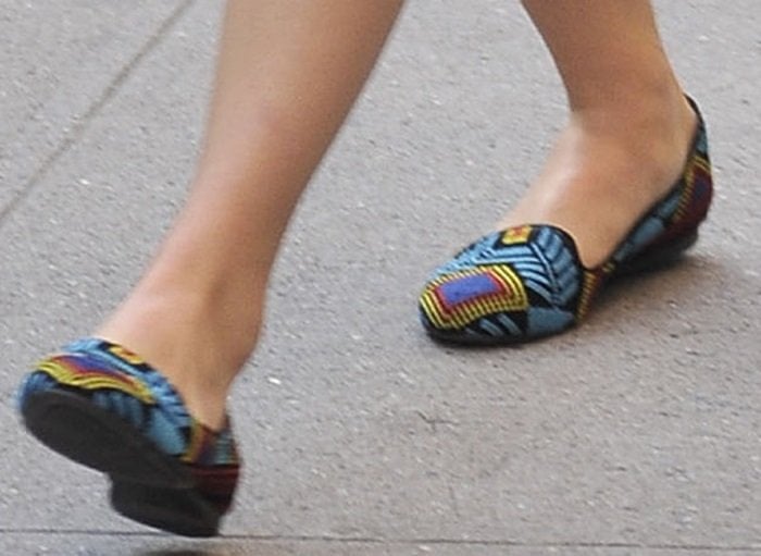 AnnaSophia Robb's ultra colorful pair of flats