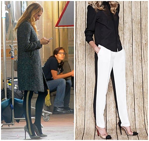 Blake Lively's Bold Fashion Statement: Mixing and Matching with Contrasting Jeans