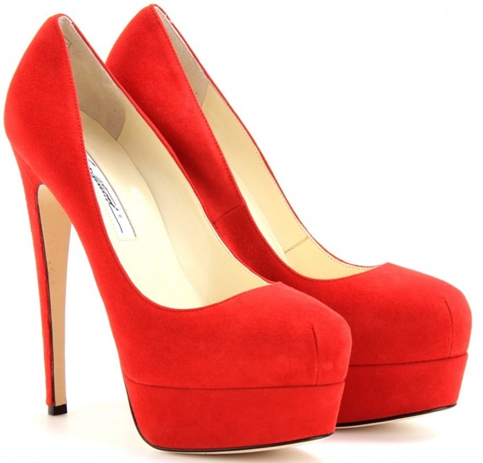 Brian Atwood Red Hamper 105 Marilyn Pumps