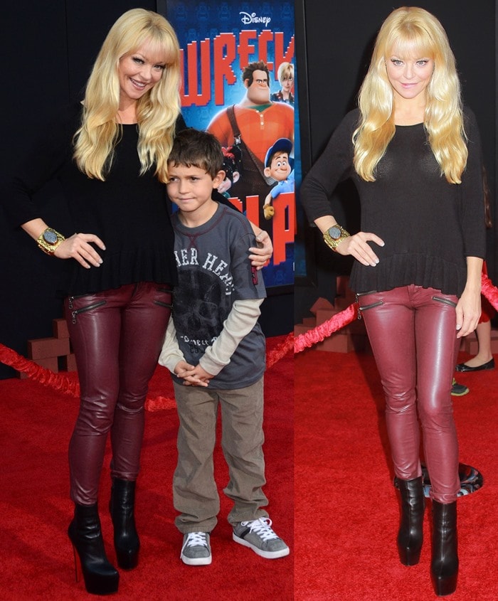 Charlotte Ross with her son Maxwell Ross Goldman