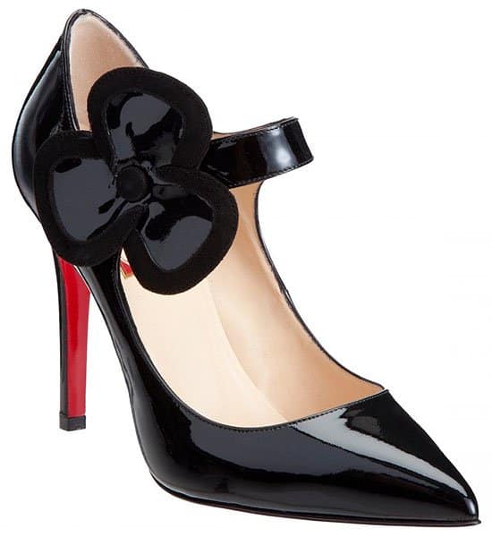 Christian Louboutin ‘Pensee’ Flower Mary Jane Pumps