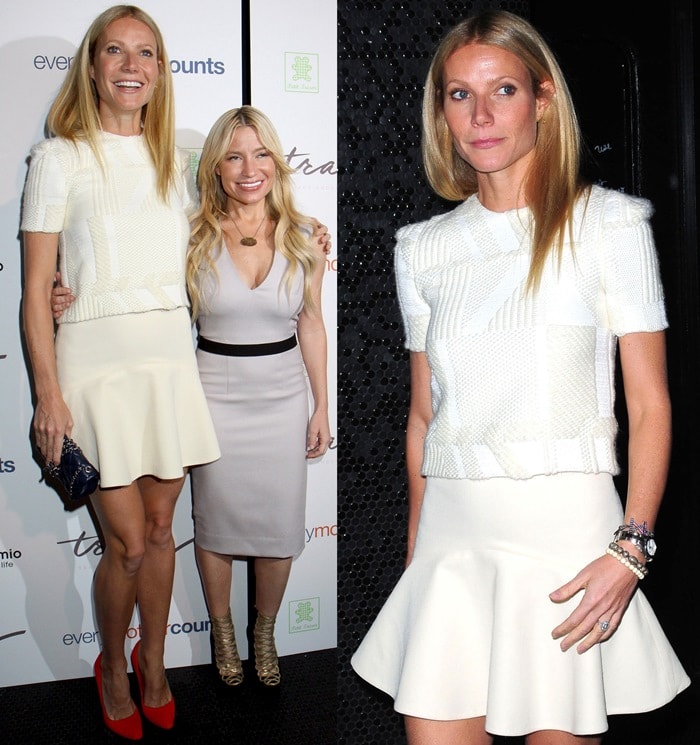 Tracy Anderson looking like a dwarf compared to Gwyneth Paltrow