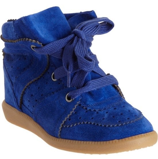 Etoile Isabel Marant "Bobby" Wedge Sneakers in Blue