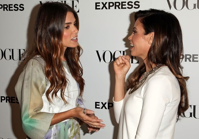 Nikki Reed and Jenna Dewan looked glamorous at the Express and Vogue Celebration of The Scenemakers event at the Chateau Marmont in West Hollywood
