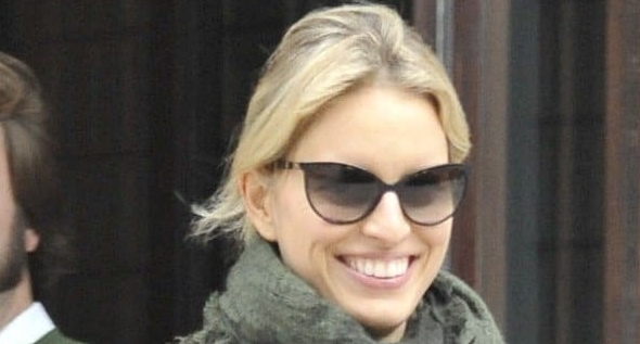 Karolina Kurkova's Winter Workout Look: Trench Coat and Scarf in NYC