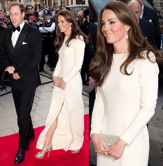 Catherine, Duchess of Cambridge, (Kate Middleton) arriving at Claridges hotel for an Advertising World dinner in London, England on May 2012