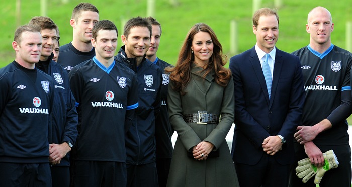 Catherine, Duchess of Cambridge aka Kate Middleton attends the official opening of St. George's Park, the Football Association's National Football Centre in England on October 9, 2012