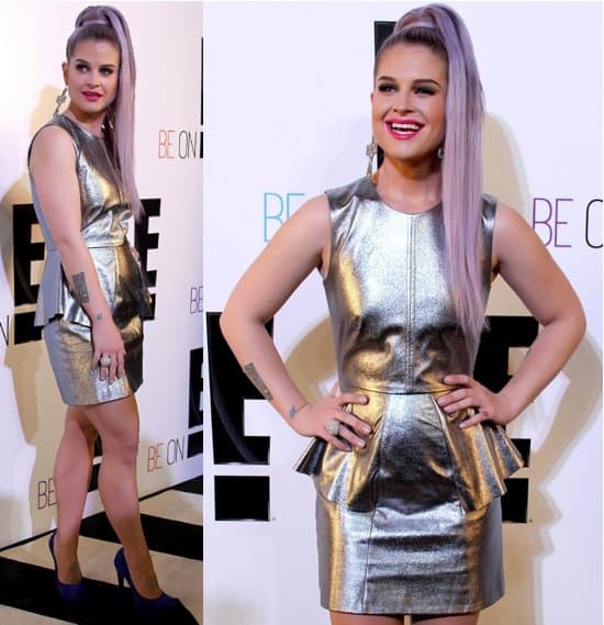 Kelly Osbourne attended a photo call to promote E! Entertainment in Mexico City, showcasing her unique fashion sense