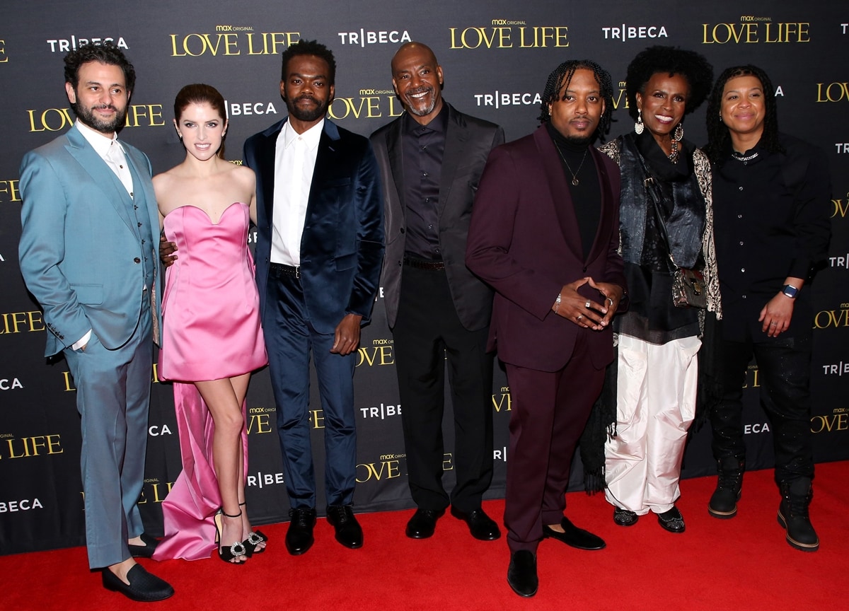 Cast members (L-R) Arian Moayed, Anna Kendrick, William Jackson Harper, John Earl Jelks, Chris Powell, Janet Hubert, and Punkie Johnson attend the Tribeca Fall Preview: "Love Life" season two premiere