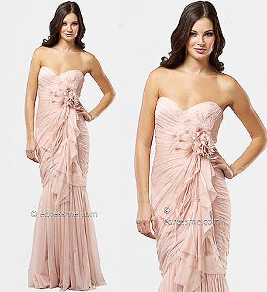 Mignon pink mermaid evening dress