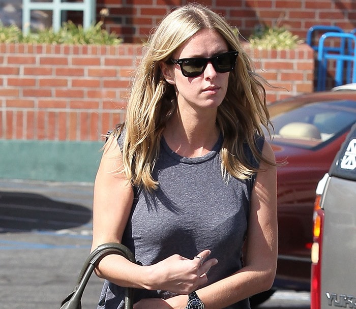 Nicky Hilton wears her hair down as she shops in Los Angeles