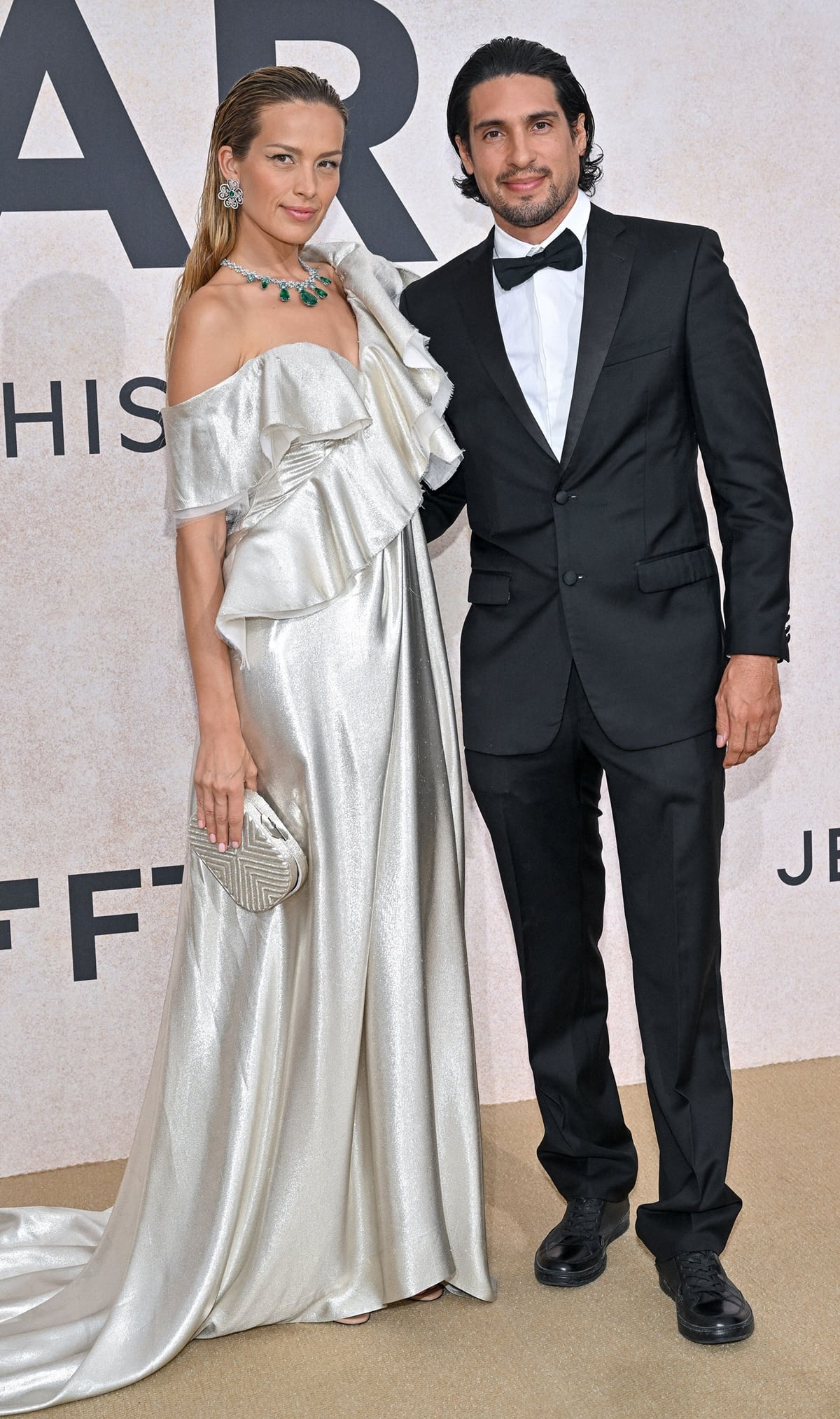 Petra Nemcova and her husband Benjamin Larretche at the amfAR Cannes Gala 2022