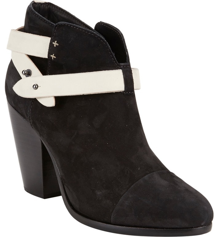 Rag & Bone Black Harrow Ankle Boots