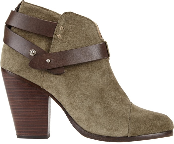Rag & Bone Khaki Harrow Ankle Boots