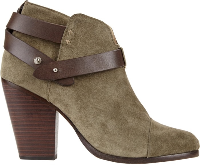 Rag & Bone Khaki Harrow Ankle Boots