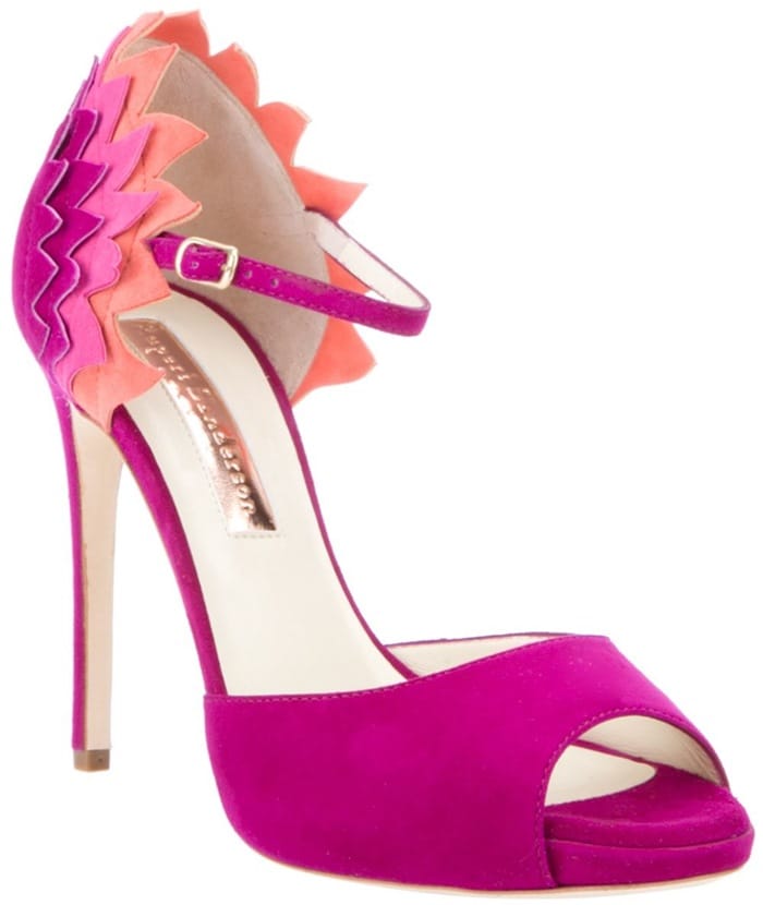 Pink Rupert Sanderson 'Flamante' Sandals