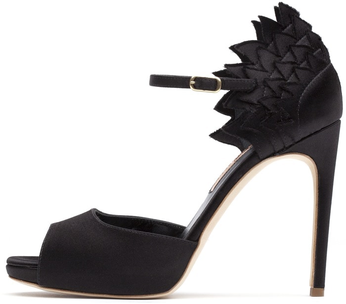 Black Rupert Sanderson 'Flamante' Sandals