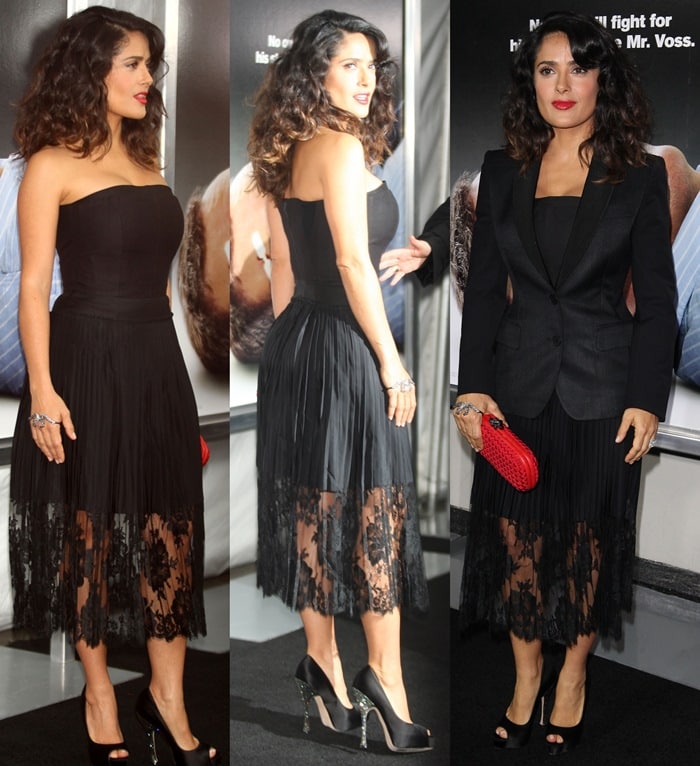 Salma Hayek paraded her legs in a Stella McCartney dress