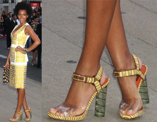 Solange Knowles's pretty feet at the 2012 CFDA Fashion Awards