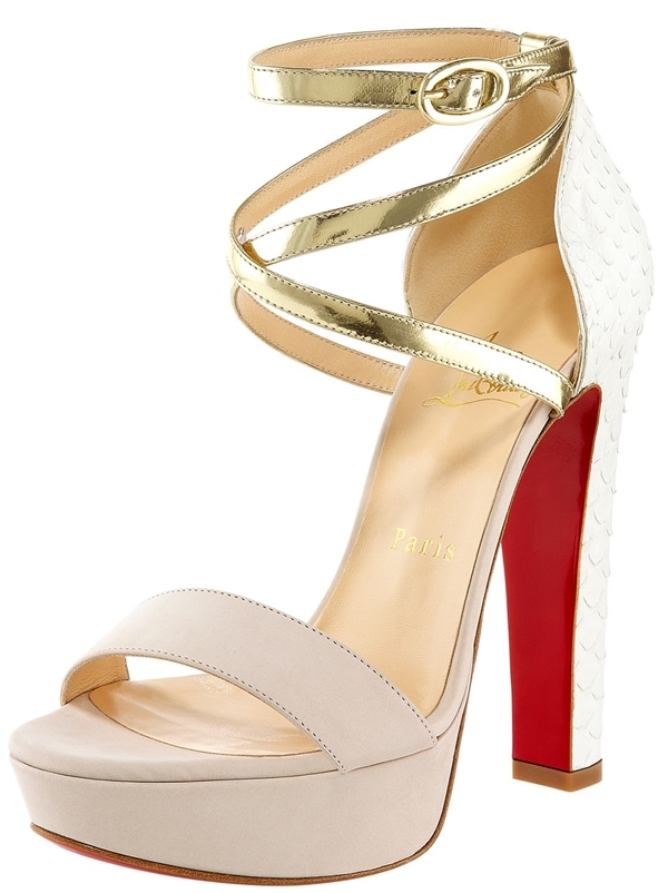 Christian Louboutin Summerissima Crisscross Platform Sandals